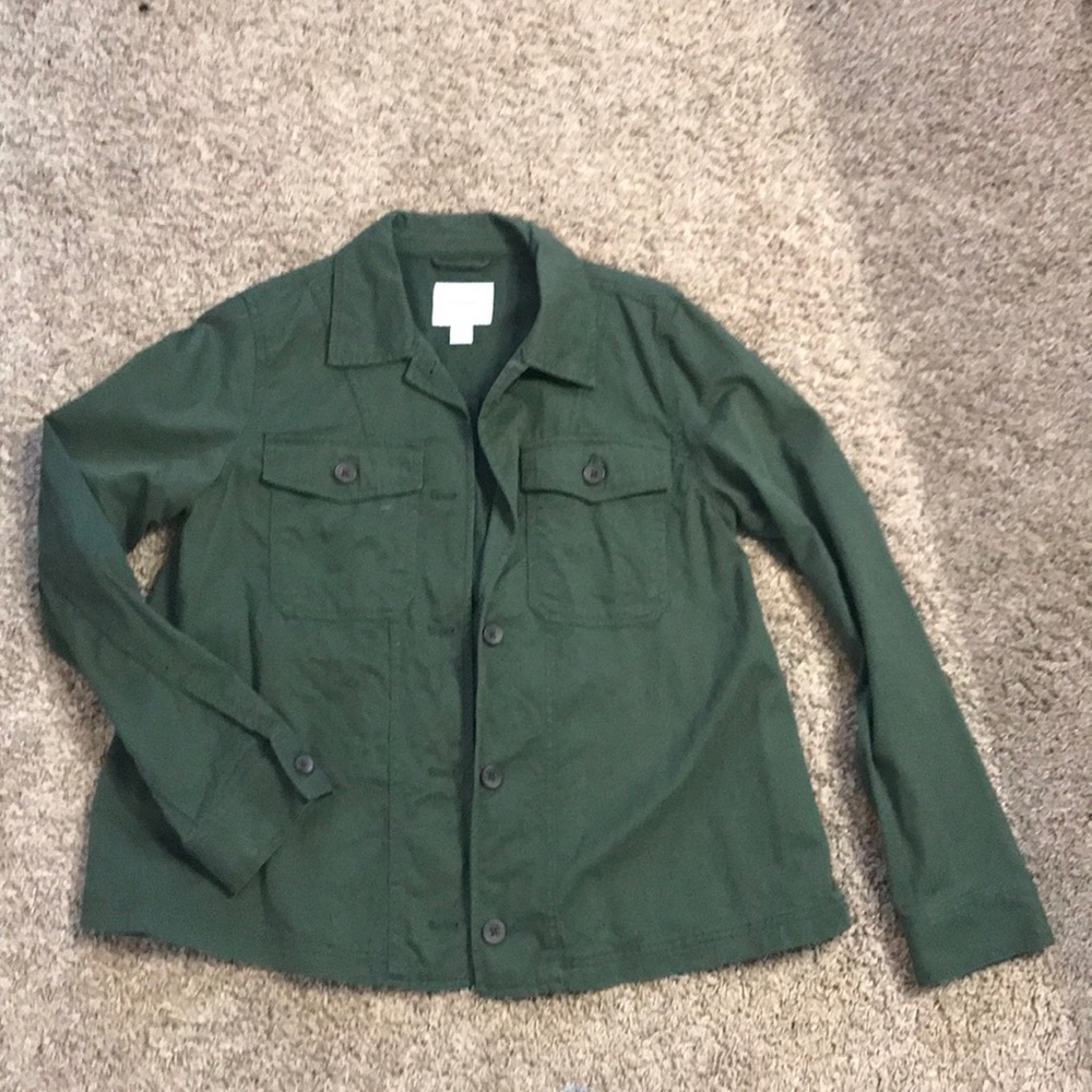 Green utility coat